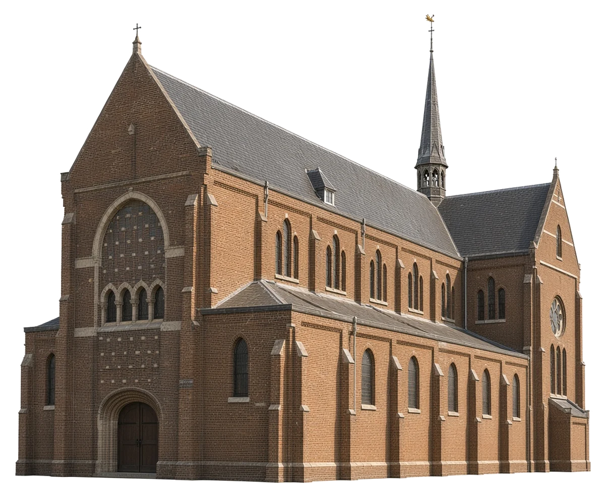 3D model van de H. Johannes de Doperkerk